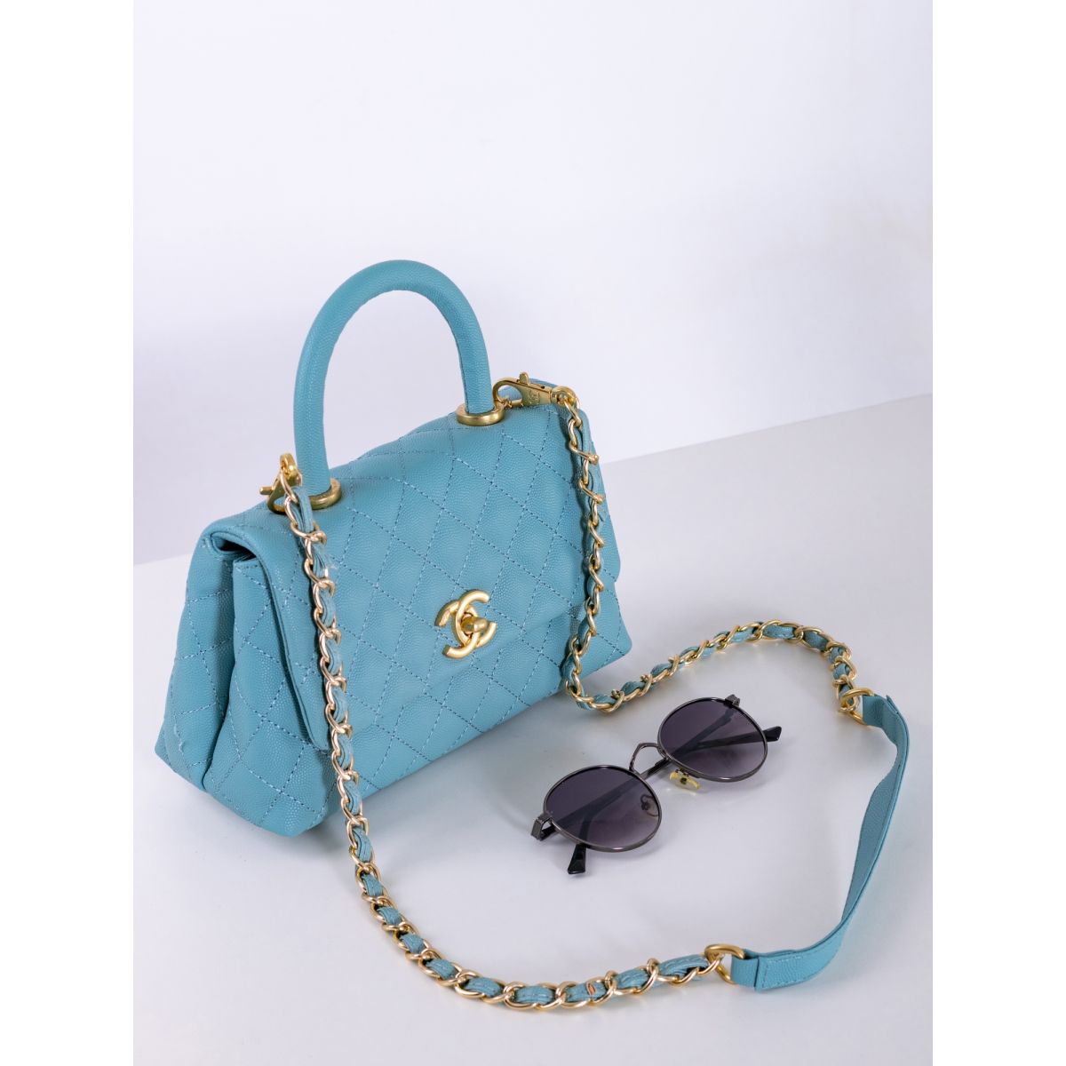 Дамская сумка Chanel Blue Caviar Leather Дамская сумка Chanel Blue Caviar Leather